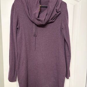 Lole Cowl Purple Long Sleeve Dress